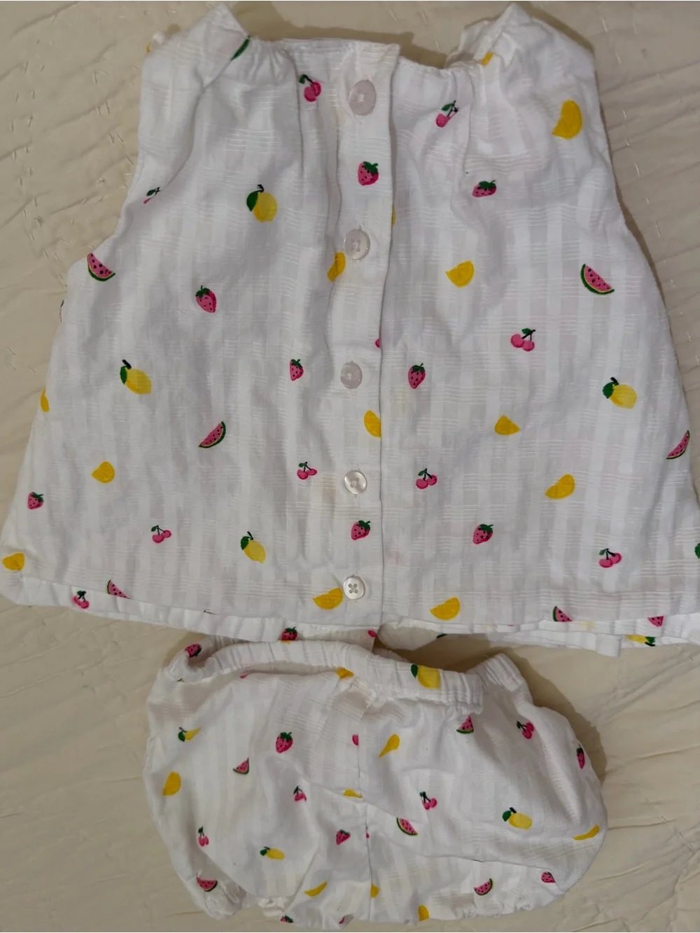 Little Me Fruit-Print Baby Two-Piece Set 3 months
